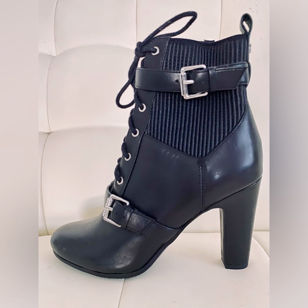 Sam Edelman Skylar Black Buckle Ankle Boots